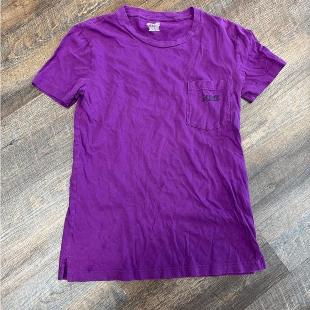 PINK Victoria's Secret Purple Short Sleeve Tee